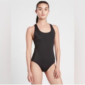 Athleta Malibu Black One Piece Swim Suit - New